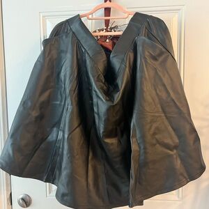 Torrid pleather frilly skirt size 4